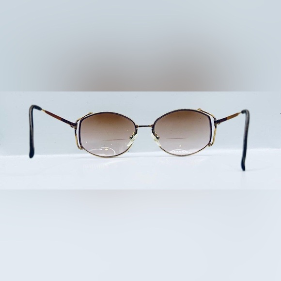 Vintage Christian Dior 2634 Gold Oval Sunglasses Frames Only - Picture 6 of 8